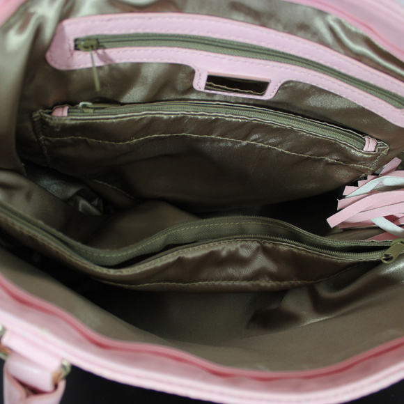 Moka Pink Gold Studded Handbag - Picture 4 of 4